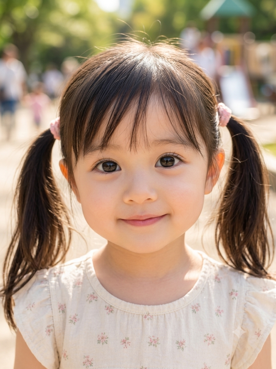 ３歳頃の顔写真