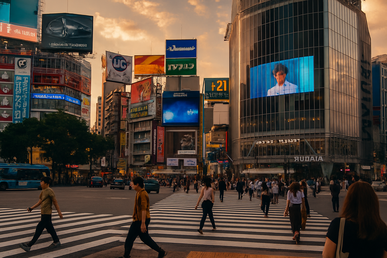 日本の東京の街並み