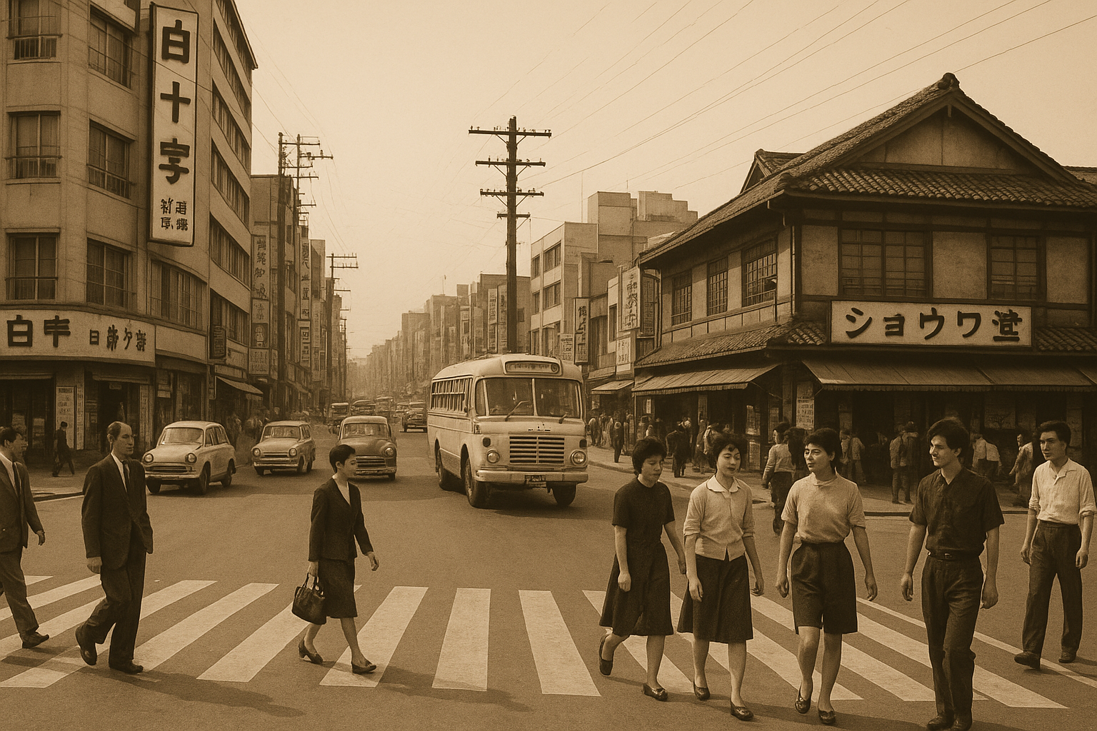 昔の渋谷駅周辺の街並み