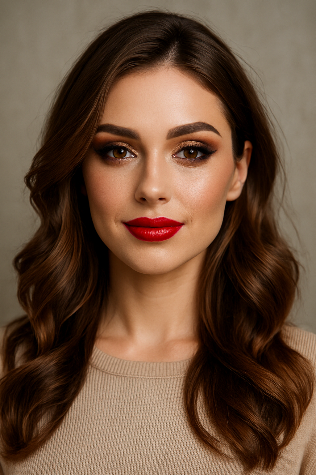 メイク時の女性